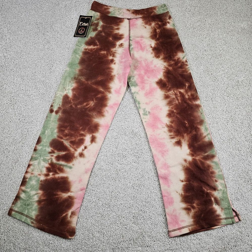 NEW Outer Banks Tie Dye Sweatpants Women Size M Brown Pink Green - Picture 2 of 9